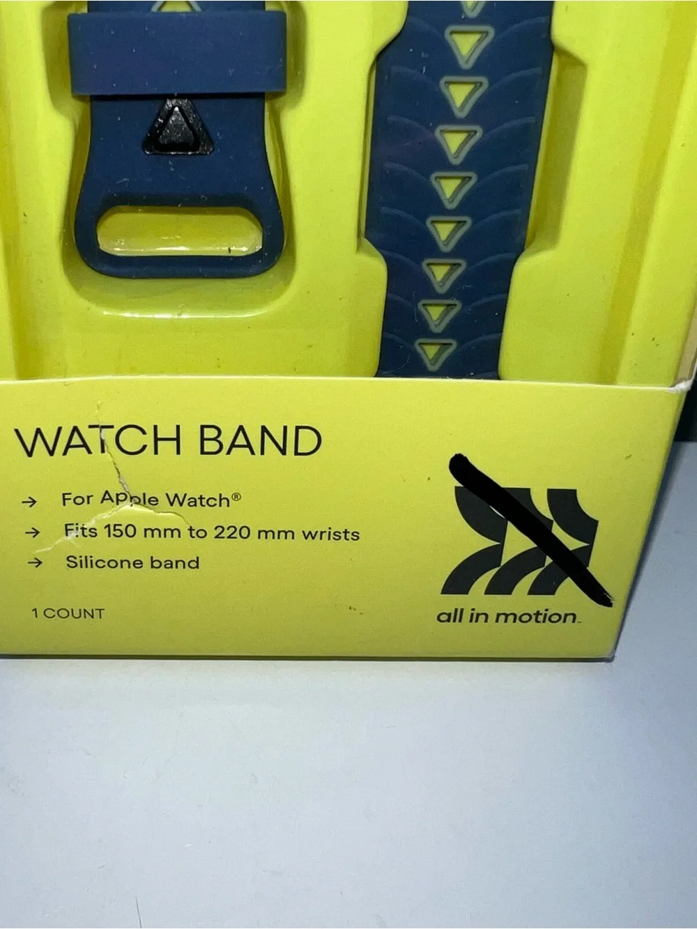 All in Motion Navy Silicone Watch Band for 42/44mm - Navy